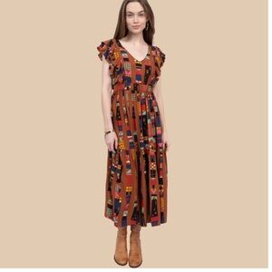 Uncle Frank Patterned Maxi Dress